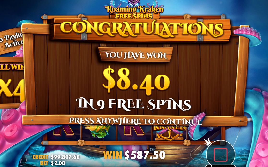Wins paid as the wilds retreat