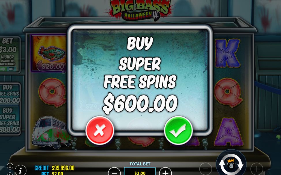 Hooked Monstrous Catch timed bonus on the reels
