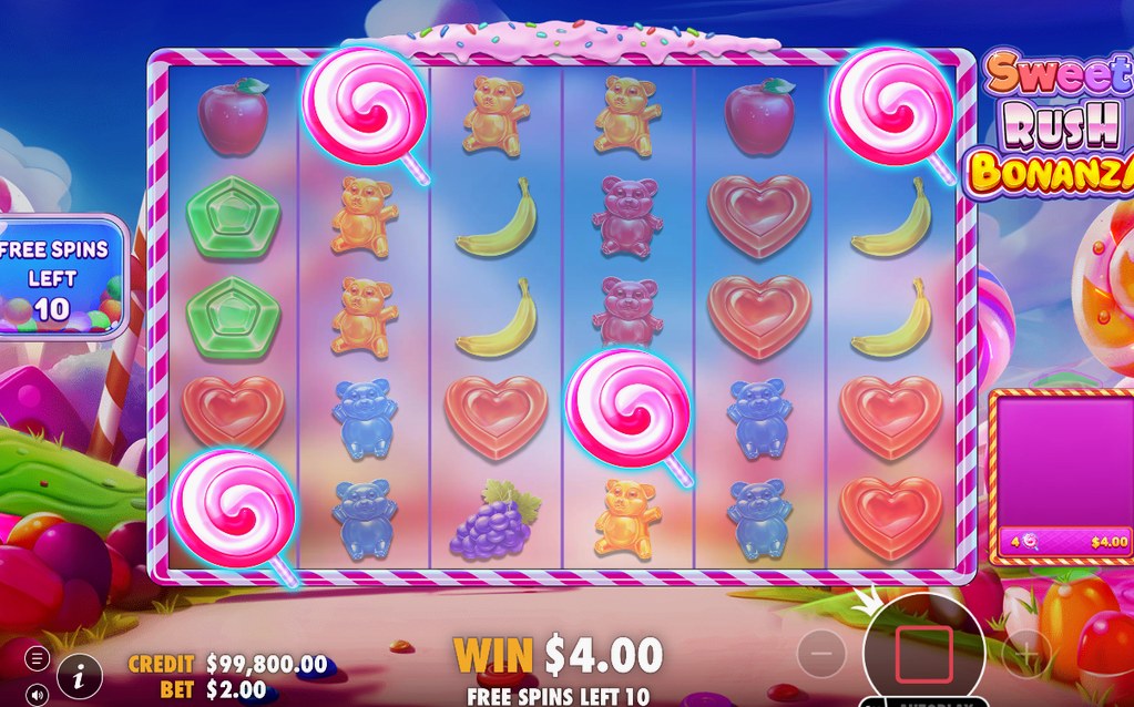 Free Spins screen after Scatter symbols land
